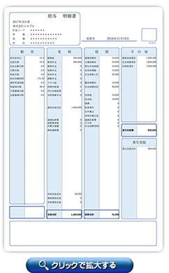 システム設定画面（明細項目の設定）